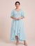 A-Line/Princess V-Neck Asymmetrical Plus Size Mother of the Bride Dresses With Ruffles