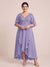 A-Line/Princess V-Neck Asymmetrical Plus Size Mother of the Bride Dresses With Ruffles