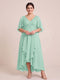 A-Line/Princess V-Neck Asymmetrical Plus Size Mother of the Bride Dresses With Ruffles