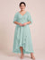 A-Line/Princess V-Neck Asymmetrical Plus Size Mother of the Bride Dresses With Ruffles