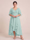 A-Line/Princess V-Neck Asymmetrical Plus Size Mother of the Bride Dresses With Ruffles
