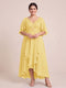 A-Line/Princess V-Neck Asymmetrical Plus Size Mother of the Bride Dresses With Ruffles