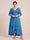 A-Line/Princess V-Neck Asymmetrical Plus Size Mother of the Bride Dresses With Ruffles