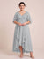 A-Line/Princess V-Neck Asymmetrical Plus Size Mother of the Bride Dresses With Ruffles