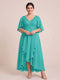 A-Line/Princess V-Neck Asymmetrical Plus Size Mother of the Bride Dresses With Ruffles