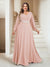 A-Line/Princess V-Neck Floor-Length Plus Size Mother of the Bride Dresses