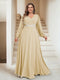 A-Line/Princess V-Neck Floor-Length Plus Size Mother of the Bride Dresses