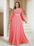 A-Line/Princess V-Neck Floor-Length Plus Size Mother of the Bride Dresses
