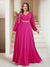 A-Line/Princess V-Neck Floor-Length Plus Size Mother of the Bride Dresses