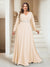 A-Line/Princess V-Neck Floor-Length Plus Size Mother of the Bride Dresses