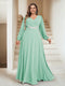 A-Line/Princess V-Neck Floor-Length Plus Size Mother of the Bride Dresses