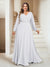 A-Line/Princess V-Neck Floor-Length Plus Size Mother of the Bride Dresses