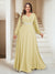 A-Line/Princess V-Neck Floor-Length Plus Size Mother of the Bride Dresses