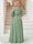A-Line/Princess V-Neck Floor-Length Backless Plus Size Bridesmaid Dresses