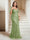 Sheath/Column V-Neck Floor-Length Appliques Long Evening Dress