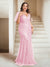 Sheath/Column V-Neck Floor-Length Appliques Long Evening Dress