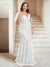 Sheath/Column V-Neck Floor-Length Appliques Long Evening Dress