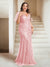 Sheath/Column V-Neck Floor-Length Appliques Long Evening Dress