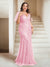 Sheath/Column V-Neck Floor-Length Appliques Long Evening Dress