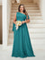 A-Line/Princess One-Shoulder Floor-Length Sleeveless Plus Size Bridesmaid Dresses