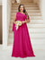 A-Line/Princess One-Shoulder Floor-Length Sleeveless Plus Size Bridesmaid Dresses