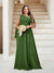 A-Line/Princess One-Shoulder Floor-Length Sleeveless Plus Size Bridesmaid Dresses