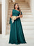 A-Line/Princess One-Shoulder Floor-Length Sleeveless Plus Size Bridesmaid Dresses