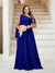A-Line/Princess One-Shoulder Floor-Length Sleeveless Plus Size Bridesmaid Dresses