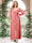 A-Line/Princess Sweetheart Long Sleeves Chiffon Plus Size Bridesmaid Dresses with Sash