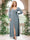A-Line/Princess Sweetheart Long Sleeves Chiffon Plus Size Bridesmaid Dresses with Sash