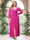 A-Line/Princess Sweetheart Long Sleeves Chiffon Plus Size Bridesmaid Dresses with Sash
