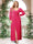 A-Line/Princess Sweetheart Long Sleeves Chiffon Plus Size Bridesmaid Dresses with Sash