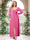 A-Line/Princess Sweetheart Long Sleeves Chiffon Plus Size Bridesmaid Dresses with Sash