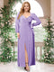 A-Line/Princess Sweetheart Long Sleeves Chiffon Plus Size Bridesmaid Dresses with Sash