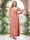 A-Line/Princess Sweetheart Long Sleeves Chiffon Plus Size Bridesmaid Dresses with Sash
