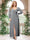A-Line/Princess Sweetheart Long Sleeves Chiffon Plus Size Bridesmaid Dresses with Sash