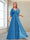 A-Line/Princess V-Neck Floor-Length Half Sleeves Mother of the Bride Dresses