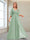 A-Line/Princess V-Neck Floor-Length Half Sleeves Mother of the Bride Dresses