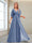 A-Line/Princess V-Neck Floor-Length Half Sleeves Mother of the Bride Dresses