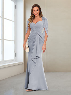 sheath column v neck floor length chiffon evening dress Lilac Lace Tiered Prom Dress 2026 Womens Spaghetti Straps Slim Fit Ruffled Maxi Evening Gown with High Side Slit, Lilac