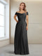 A-Line/Princess Off-the-Shoulder Sleeveless Floor-Length Ruched Mother of the Bride Dresses