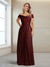 A-Line/Princess Off-the-Shoulder Sleeveless Floor-Length Ruched Mother of the Bride Dresses