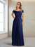 A-Line/Princess Off-the-Shoulder Sleeveless Floor-Length Ruched Mother of the Bride Dresses