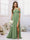 A-Line/Princess Criss Cross Floor-Length Chiffon Ruched Bridesmaid Dresses with Split Side