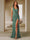 Sheath/Column One-Shoulder Ruched Long Bridesmaid Dresses with Side Slit & Ruffles