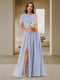 A-Line/Princess One-Shoulder Ruched Satin Bridesmaid Dresses with Side Slit