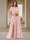 A-Line/Princess One-Shoulder Ruched Satin Bridesmaid Dresses with Side Slit