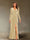 Sheath/Column V-Neck Long Sleeves Velvet Ruched Evening Dresses with Side Slit