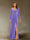 Sheath/Column V-Neck Long Sleeves Velvet Ruched Evening Dresses with Side Slit