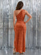 Sheath/Column One-Shoulder Sleeveless Sequin Evening Dresses with Split Side